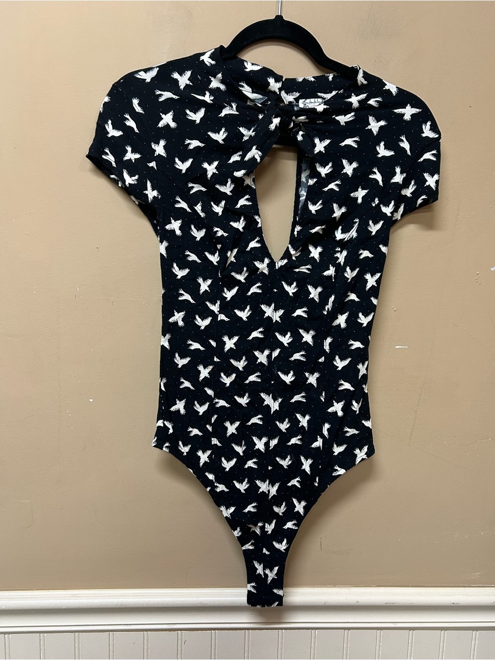Intimately By Free People Billie Bodysuit Black Size Small NWT